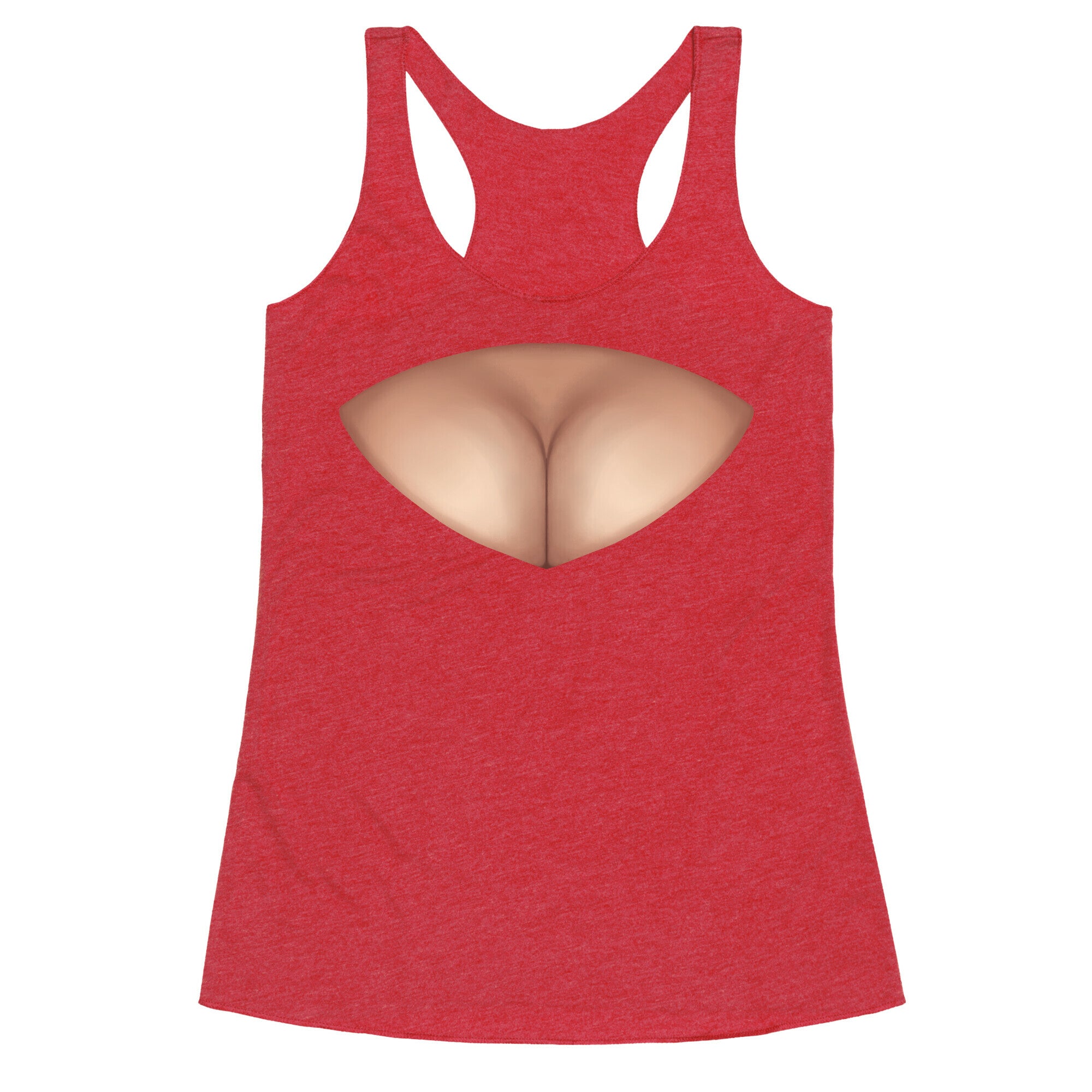 Cleavage Window Racerback Tank
